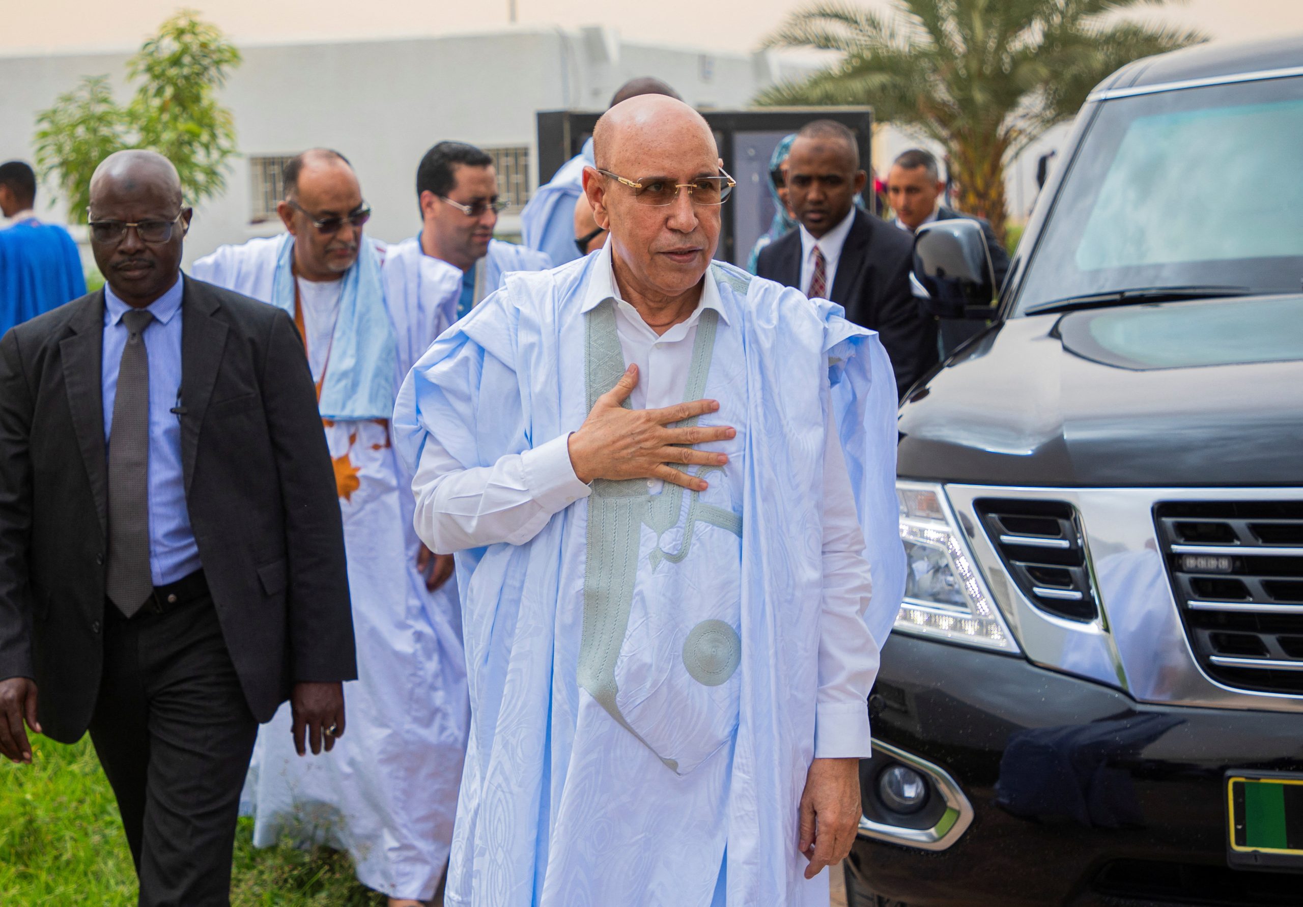 Two Mauritania MPs jailed for accusing the president of racial discrimination.